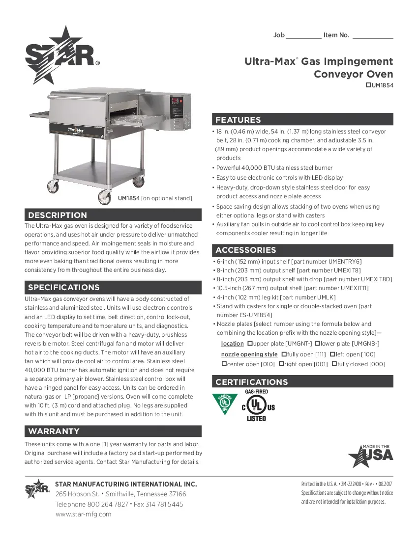 star-um1854-oven-gas-conveyor-field-convertible-made-in-usa-120v-specsheet-260726vw4x1o.pdf