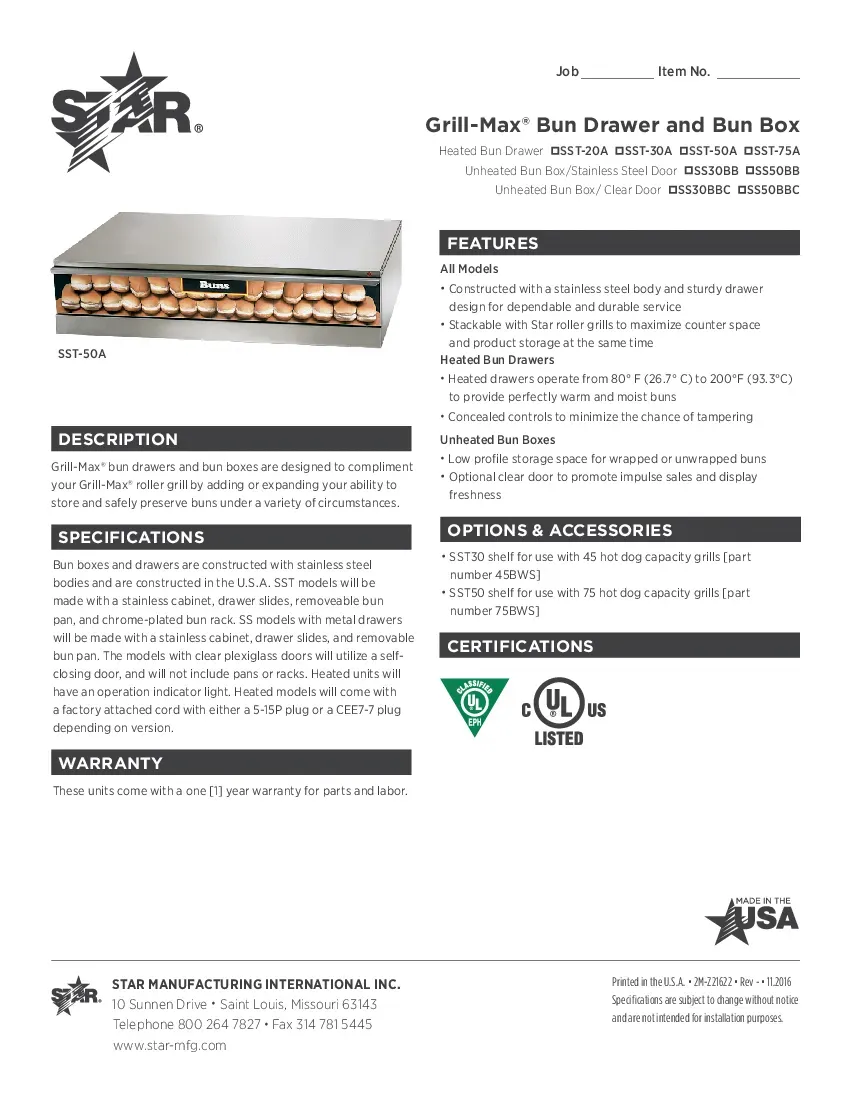 star-ss50bb-hot-dog-bun-box-35-7-w-20-6-d-made-in-usa-specsheet-260726jxzw0b.pdf