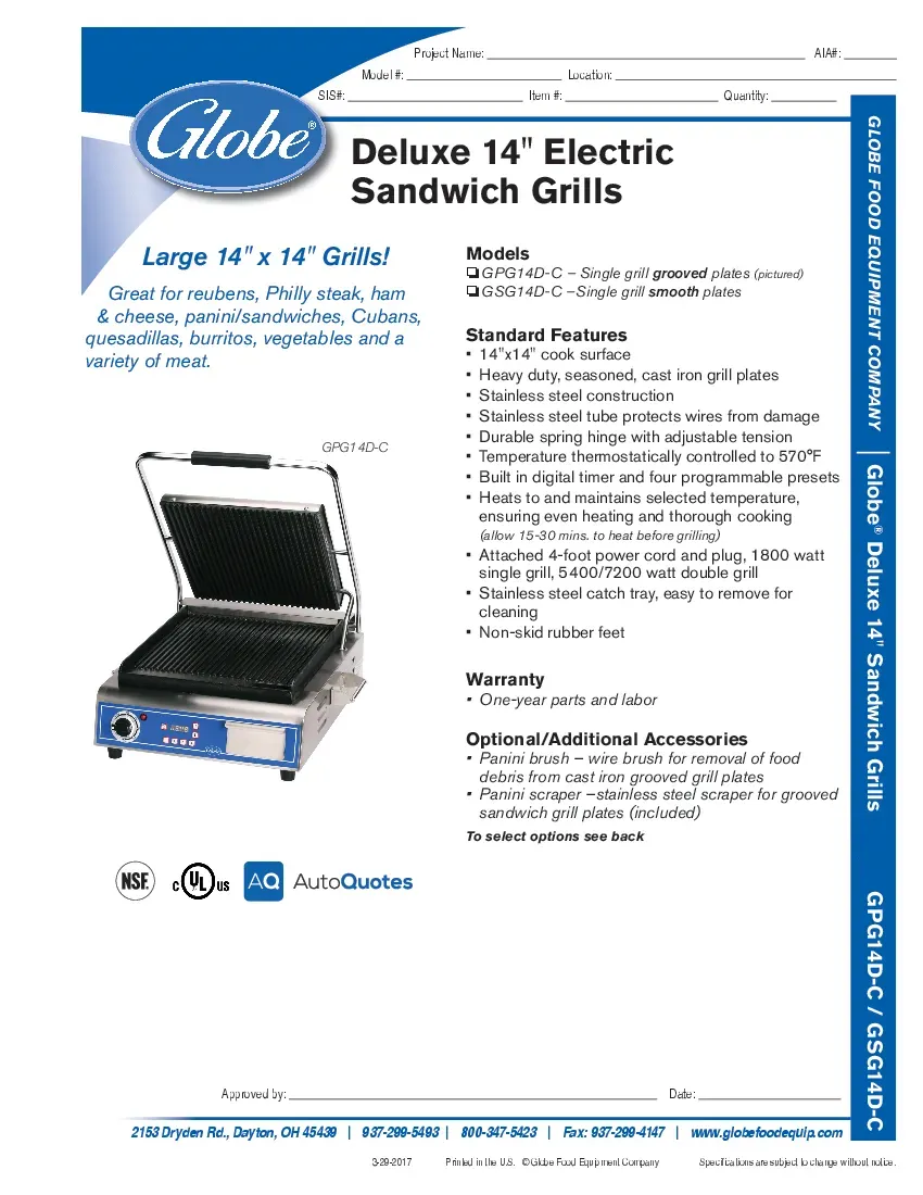 globe-gsg14d-sandwich-panini-grill-120v-electric-specsheet-26100498adf2.pdf