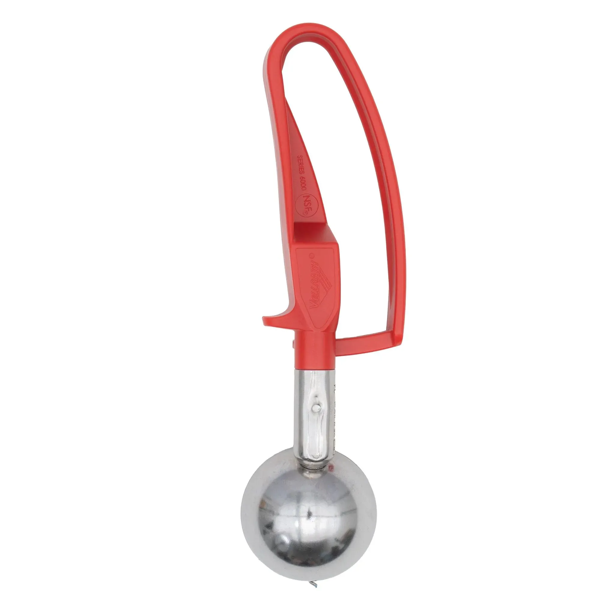 Vollrath 47397, Disher, Standard Round Bowl, Stainless Steel, Red, 24