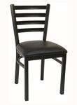 American Tables & Seating 77-BVS, Ladder Back, Metal Chair