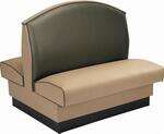 American Tables & Seating AD-48-F-D-GR4, Fan Back, Double Booth