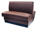 American Tables & Seating QAD-36-8406, QS Plain Back, Double Booth
