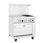 Atosa USA AGR-2B24GL, 36" Combination Gas Range