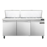 Continental Refrigerator SW72N30M, Refrigerated Counter, Mega Top Sandwich / Salad Unit
