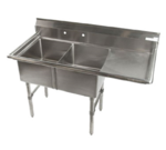 Klingers Trading ECS2DR, Sink, (2) Two Compartment