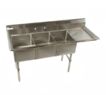 Klingers Trading MCS3DR, Sink, (3) Three Compartment