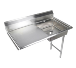 Klingers Trading UDT48L, Dishtable, Soiled, Undercounter