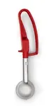 Vollrath , 47376, Disher, Standard Round Bowl, Stainless Steel, Red, 24