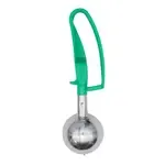 Vollrath , 47393, Disher, Standard Round Bowl, Stainless Steel, Green, 12