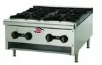 Wells , 5I-HDHP2430G_LP, Hotplate, Countertop, Gas