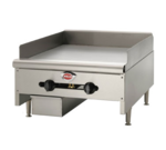 Wells HDG-2430G, Griddle, Gas, Countertop